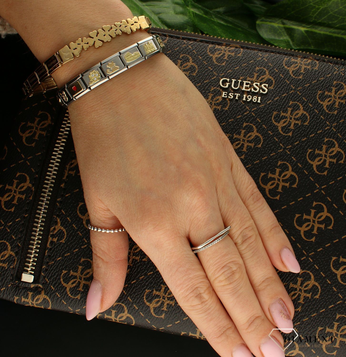 Nomination - Link 18K zawieszka złoto 'Koniczynka z cyrkoniami' 030310 18 biżuteria nomination nomination zawieszki nomination baza.jpg